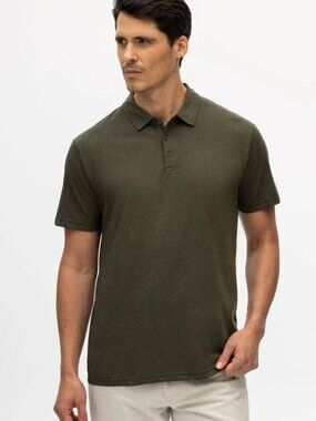 Julian & Mark Olive Short Sleeve Polo